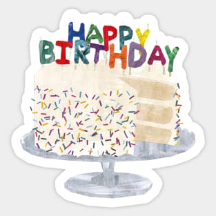 Birthday cake Sticker